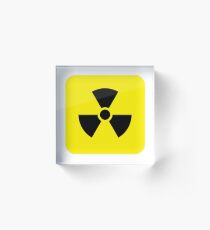 Nuclear Radiation Symbol Acrylic Block