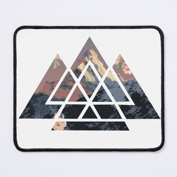 Item preview, Mountain landscape inside triangle shapes designed and sold by Floomart.