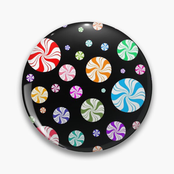 Item preview, Colorful Rainbow Round Peppermint Holiday Pattern designed and sold by Deborah Camp.