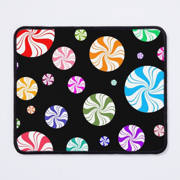 Item preview, Colorful Rainbow Round Peppermint Holiday Pattern designed and sold by Deborah Camp.