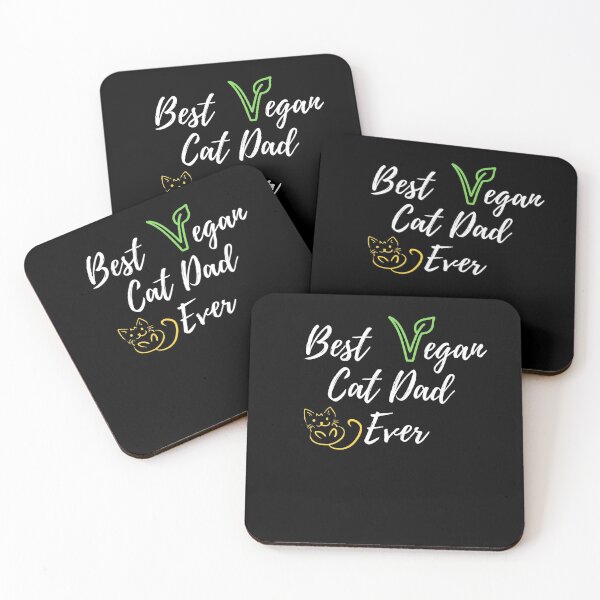 Item preview, Best Vegan Cat Dad Ever designed and sold by Naked-Alien.