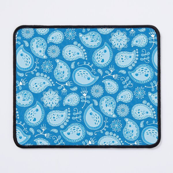 Item preview, Hedgehog Paisley_Blue Pool designed and sold by miavaldez.