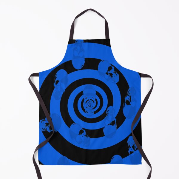 Item preview, Pop Art Psychadelic Skull Spiral in Blue designed and sold by DopeSheet.