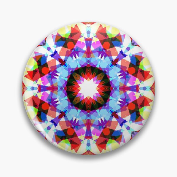 Item preview, Red Blue Pink Yellow Christmas Festive Star Snowflake Pattern Mosaic designed and sold by PatternPerfect.