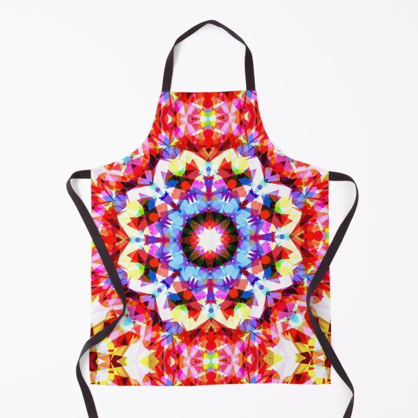 Item preview, Red Blue Pink Yellow Christmas Festive Star Snowflake Pattern Mosaic designed and sold by PatternPerfect.