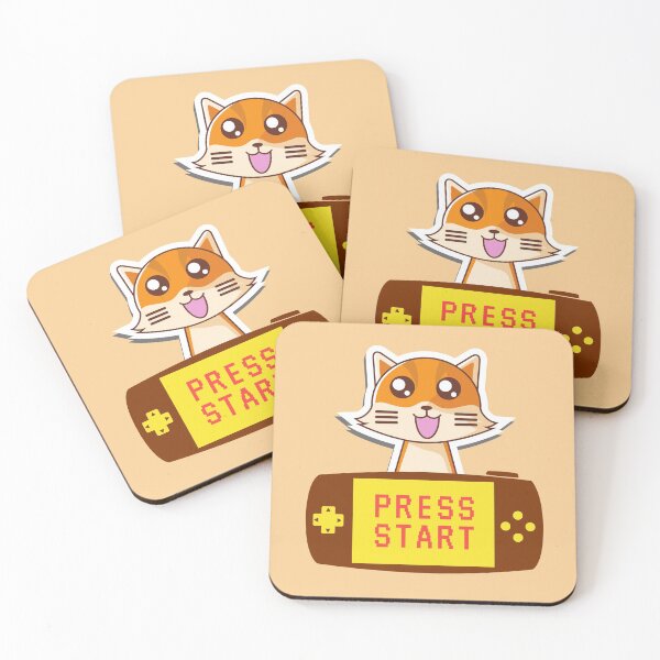 Item preview, Press Start designed and sold by Lovely-Cat-Shop.