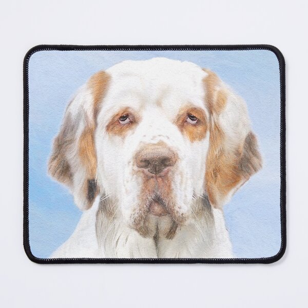 Item preview, Clumber Spaniel Painting - Cute Original Dog Art designed and sold by alpendesigns.