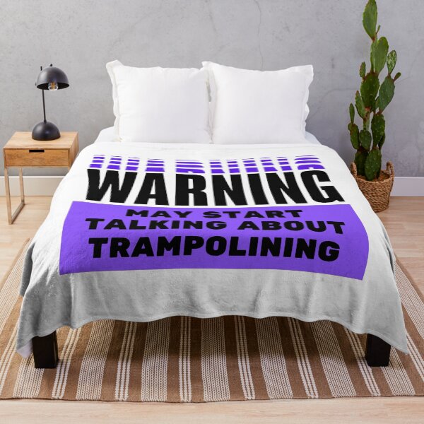 Item preview, Warning: May start talking about trampolining   designed and sold by TheGreenGoat.