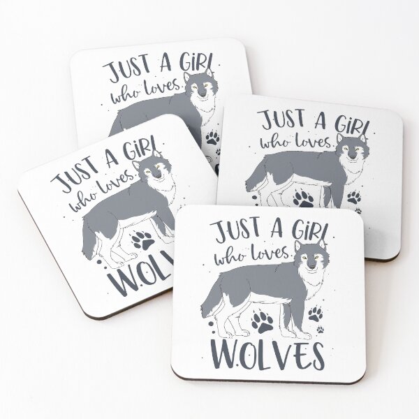 Item preview, Just A Girl Who Loves Wolves Wolf Lover  designed and sold by lanynx design.
