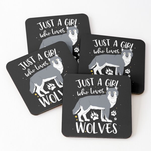 Item preview, Just A Girl Who Loves Wolves Wolf Lover designed and sold by lanynx design.
