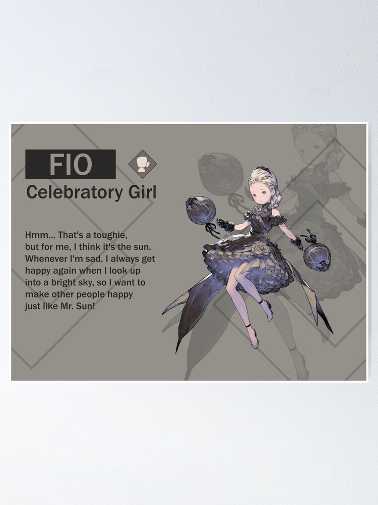 Fio - Simulacrum Girl (Nier Reincarnation) Poster by VelvetZone