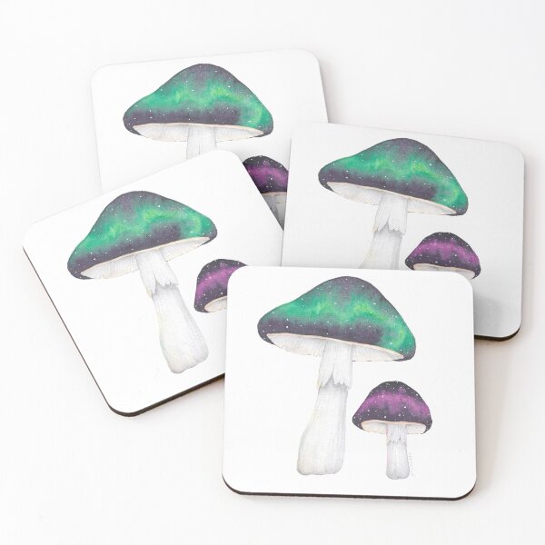 Item preview, Northern Lights Mushrooms (Transparent Background) designed and sold by Julia Manstan.