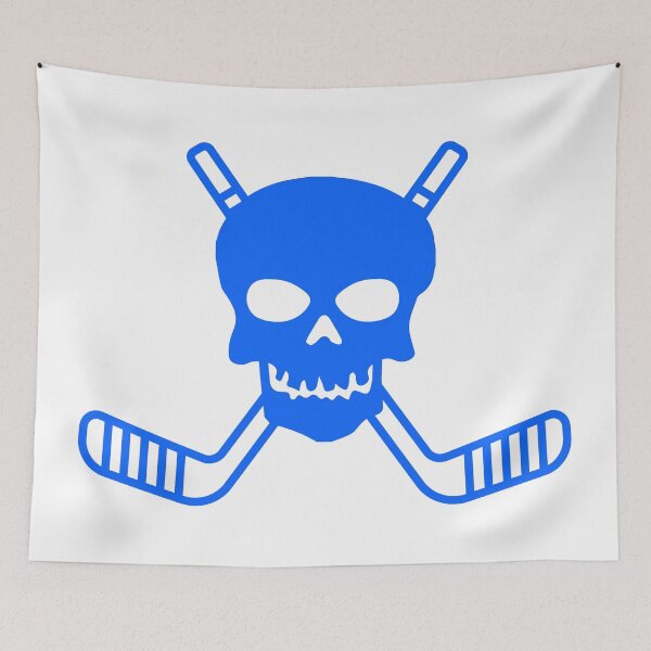 Artikelvorschau, Totenkopf und gekreuzte Hockeyschläger entworfen und verkauft von HOCKEYBUBBLE.