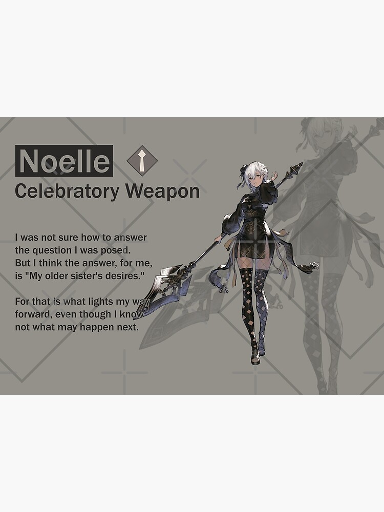 "Noelle Celebratory Weapon (Nier Reincarnation)" Poster by VelvetZone