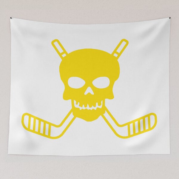 Artikelvorschau, Totenkopf und gekreuzte Hockeyschläger entworfen und verkauft von HOCKEYBUBBLE.