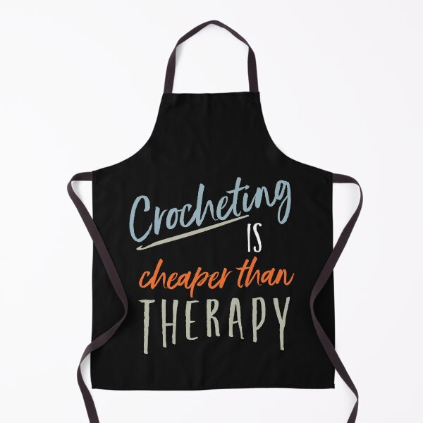 Item preview, Funny Crocheting is Cheaper Than Therapy designed and sold by whyitsme.