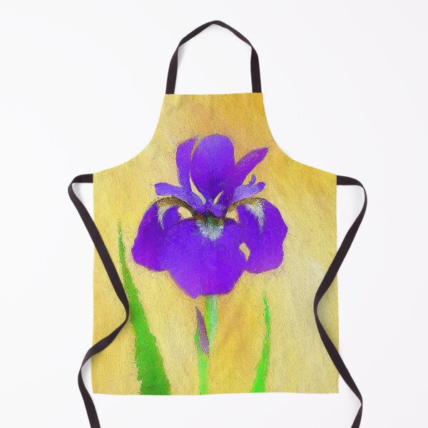 Item preview, Purple Bearded Iris Painting - Cute Original Flower Art designed and sold by alpendesigns.