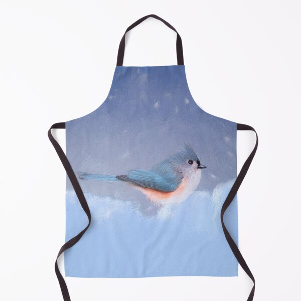 Item preview, Tufted Titmouse Painting - Cute Original Bird Art designed and sold by alpendesigns.