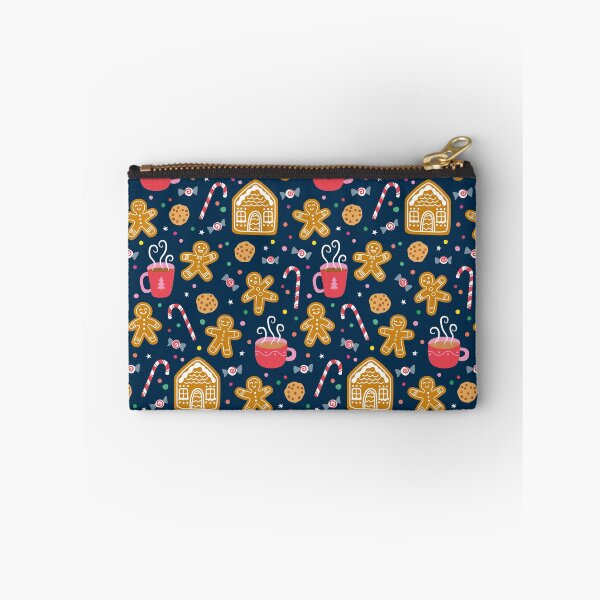 Item preview, Gingerbread Sweets and Treats - Dark Blue designed and sold by Lizzie Scott.