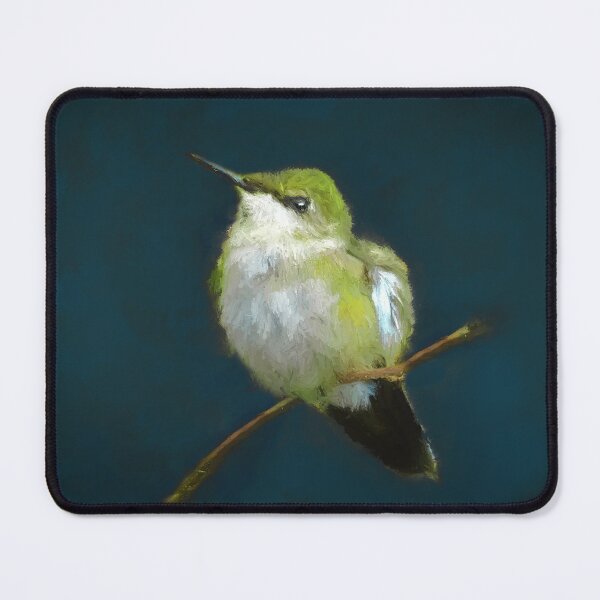 Item preview, Hummingbird Painting - Cute Original Bird Art designed and sold by alpendesigns.