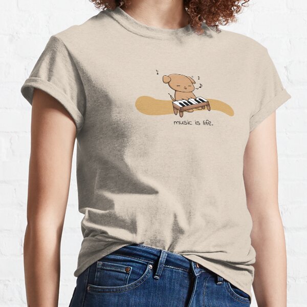 Piano & Puppy Classic T-Shirt