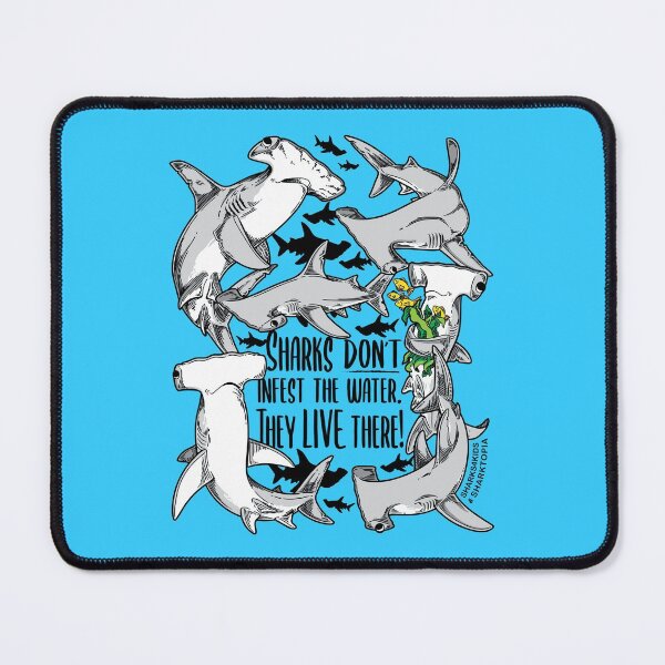 Item preview, Sharks don't infest the water! (v2) designed and sold by Sharks4Kids.