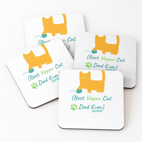 Item preview, Best Vegan Cat Dad Ever designed and sold by Naked-Alien.