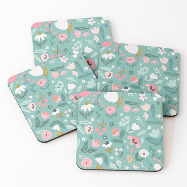 Item preview, Flower Garden on Blue designed and sold by Heather Rosas.