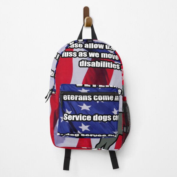 Item preview, Veteran In Tow Service Dog designed and sold by DonaldsGraphics.