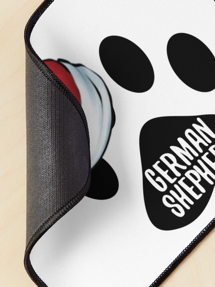 Alternate view of Christmas German Shepherd Paw Print Seal Mouse Pad
