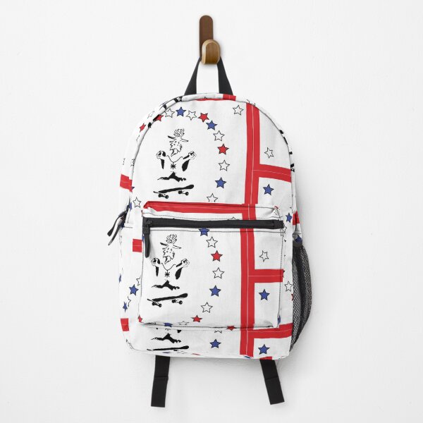 Item preview, Patriotic Flying Yogi Skater designed and sold by LevitatingLabs.
