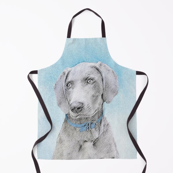 Item preview, Weimaraner Painting - Cute Original Dog Art designed and sold by alpendesigns.