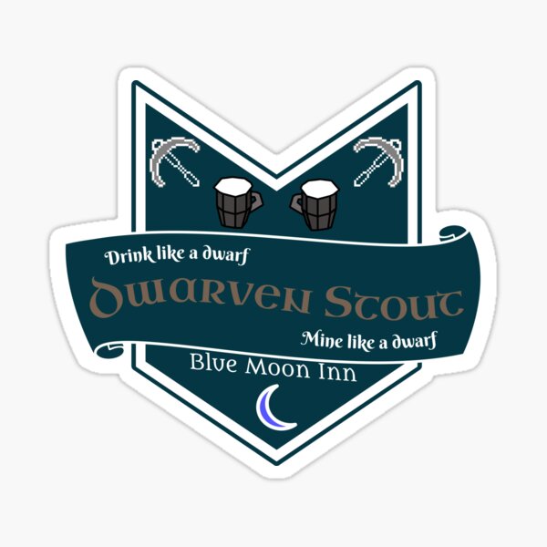 Runescape Dwarven Stout Sticker For Sale By Dansdesignworks Redbubble   St,small,507x507 Pad,600x600,f8f8f8 