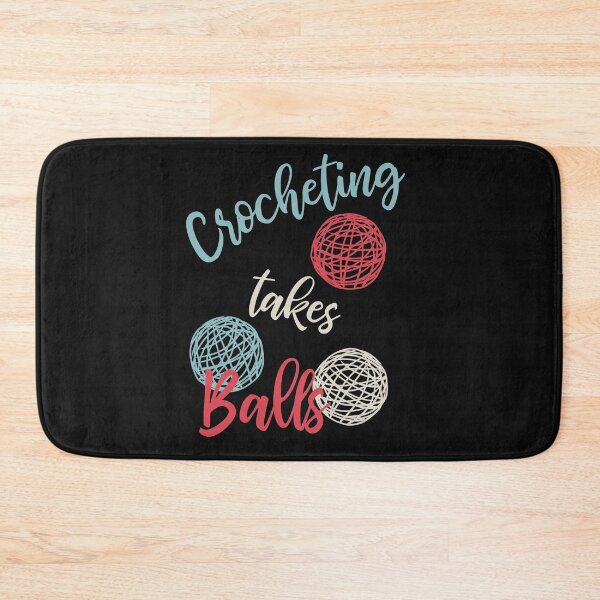 Item preview, Funny Crocheting Pun Crocheting Takes Balls designed and sold by whyitsme.