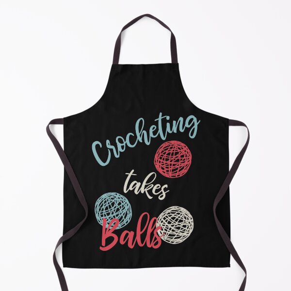 Item preview, Funny Crocheting Pun Crocheting Takes Balls designed and sold by whyitsme.