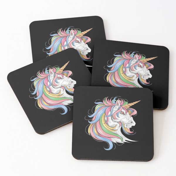 Item preview, Moody unicorn - angry unicorn you would love! - Available in stickers, clothing, etc designed and sold by crazycollective.