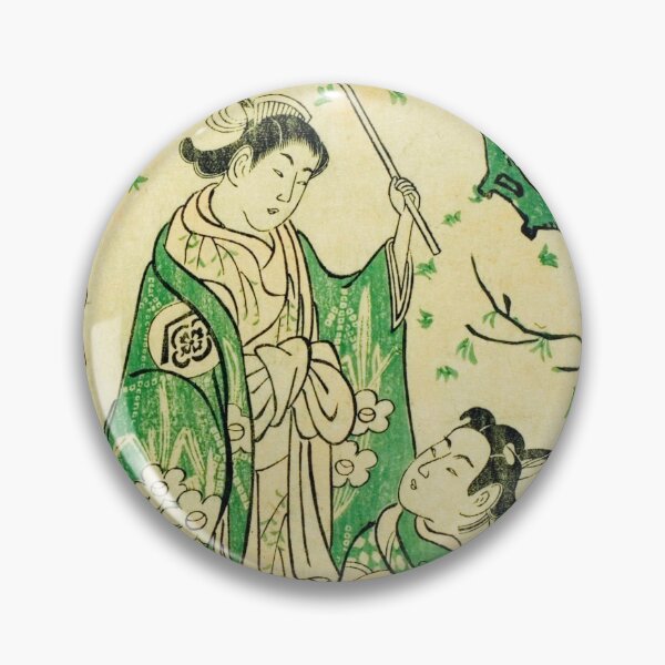 Artikelvorschau, Klassische japanische Kunst: Die Schauspieler Sanogawa Ichimatsu I und Ikushima Daikichi II von Torii Kiyomasu entworfen und verkauft von Naturalist Prints.