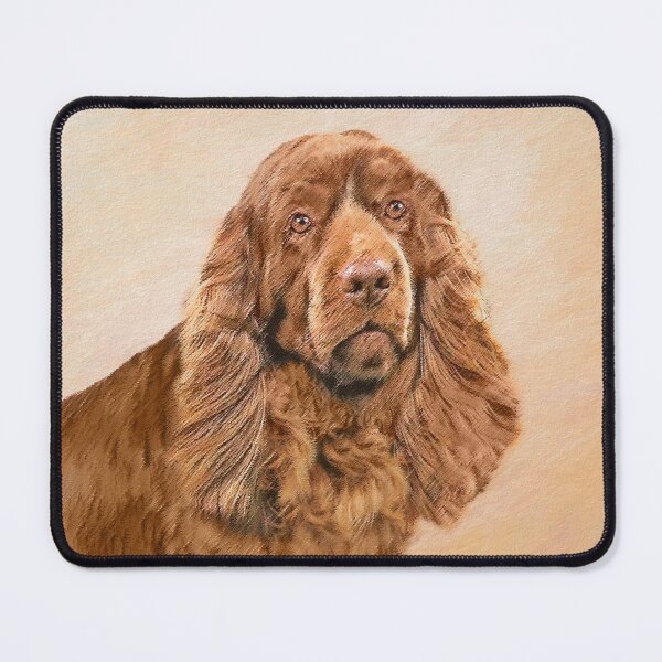 Item preview, Sussex Spaniel Painting - Cute Original Dog Art designed and sold by alpendesigns.