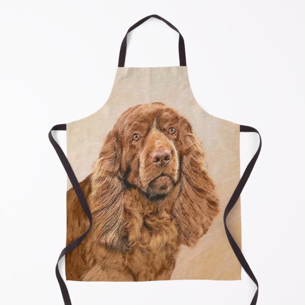 Item preview, Sussex Spaniel Painting - Cute Original Dog Art designed and sold by alpendesigns.