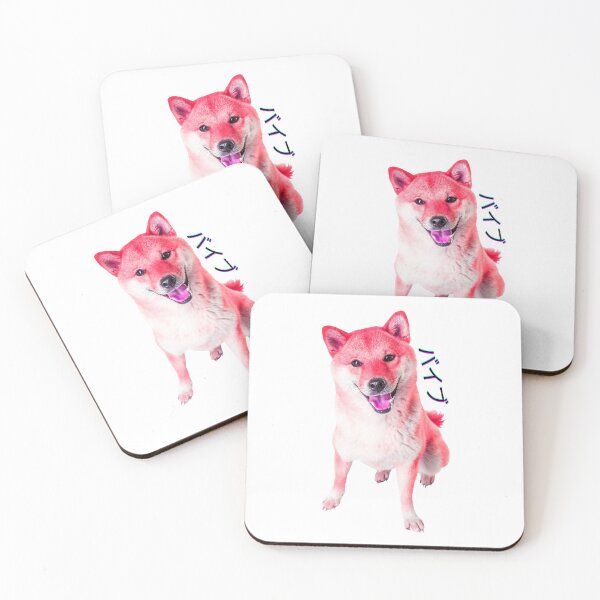 Item preview, Neon red Shiba  designed and sold by ShirtVibes.