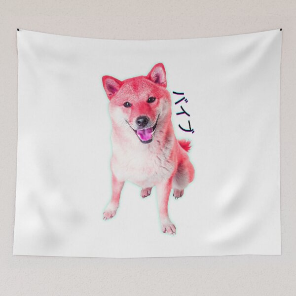 Item preview, Neon red Shiba  designed and sold by ShirtVibes.