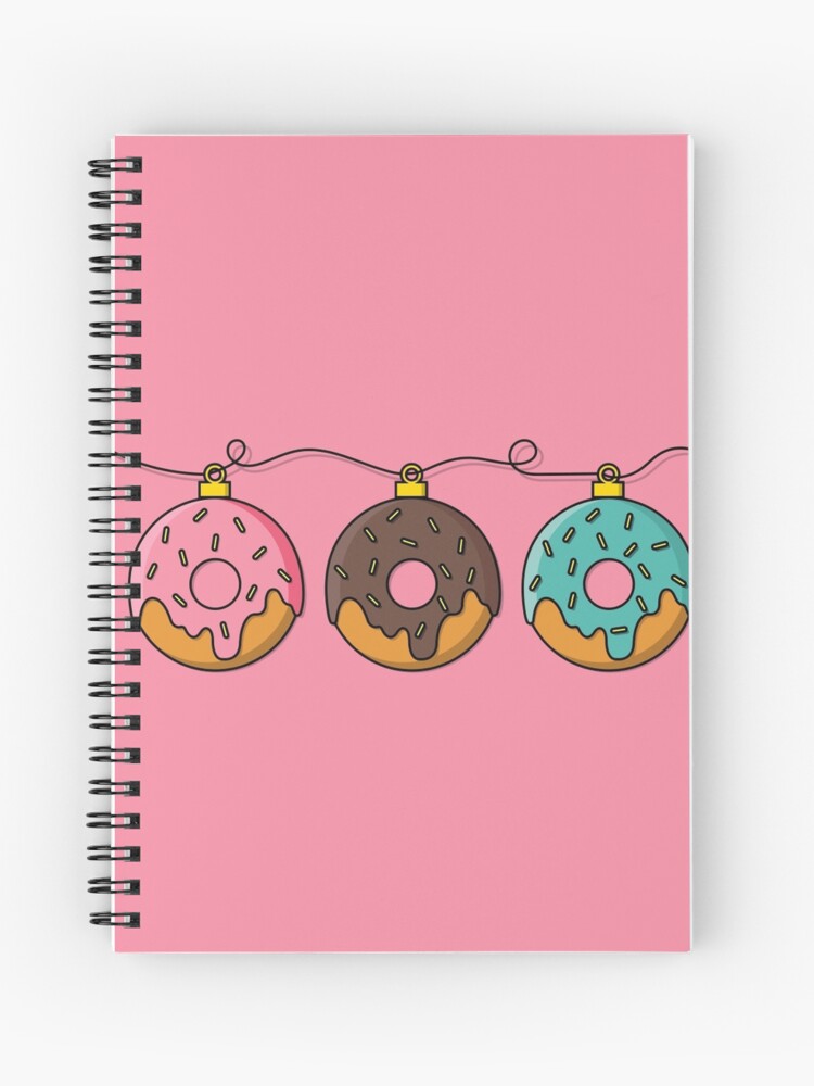 Cuaderno de espiral «Donas de decoración navideña.» de shekularaz |  Redbubble