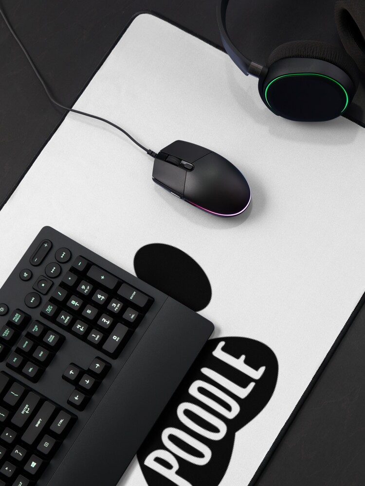 Alternate view of Christmas Poodle Paw Print Seal Mouse Pad