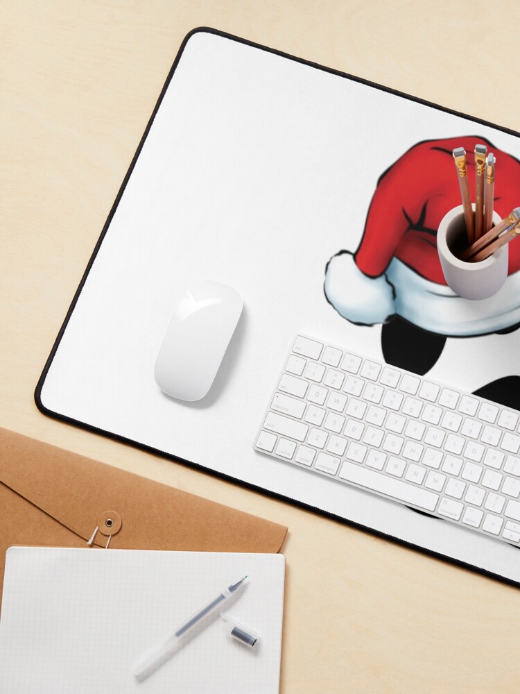 Alternate view of Christmas Poodle Paw Print Seal Mouse Pad
