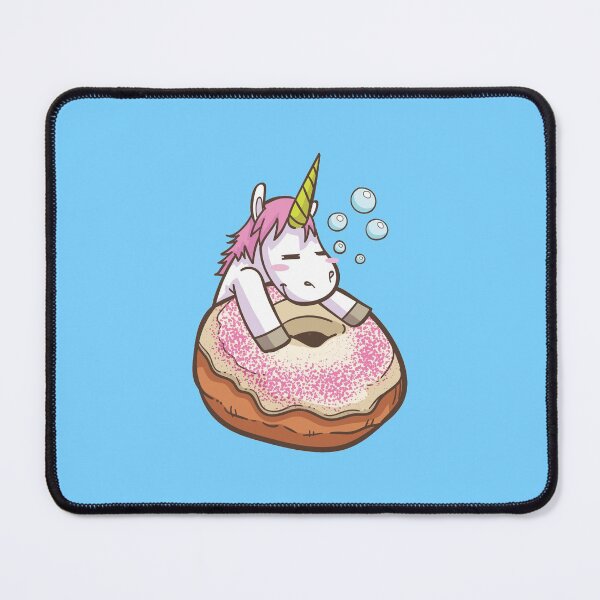 Item preview, Moody unicorn - Cute little unicorn on a donut you and your kids would love! - Available in stickers, clothing, etc designed and sold by crazycollective.