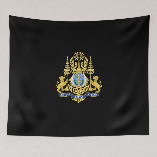 Item preview, Royal Arms of Cambodia  - Coat of Arms and National Emblems designed and sold by webdango.