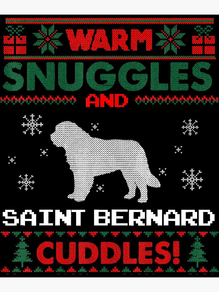 Saint bernard christmas outlet sweater