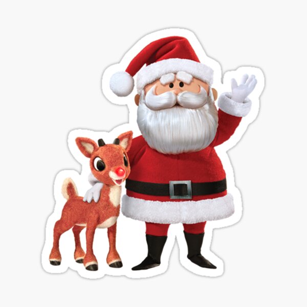 Santa and Reindeer | DreamscapesbyTeresa Sticker