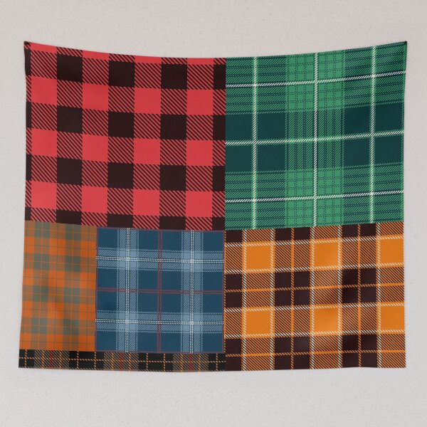 Item preview, Patchwork Flannel Pattern designed and sold by The Masked Designer.