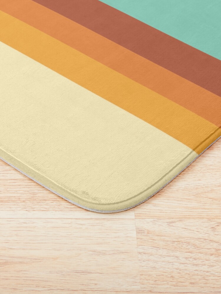 Thumbnail 3 of 6, Bath Mat, Retro Land designed and sold by MonstersMashU.